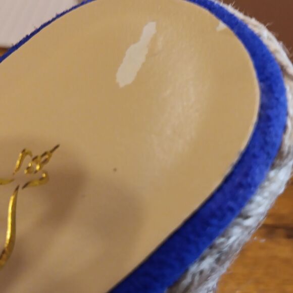 Footcandy Royal Blue Suede Platform Heels. - Picture 10 of 13